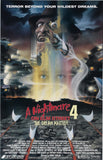 A NIGHTMARE ON ELM STREET 4 DREAM MASTER Movie Poster Horror Freddy Kruger 