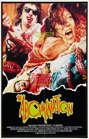 ABOMINATION Movie Poster Horror Gore RARE