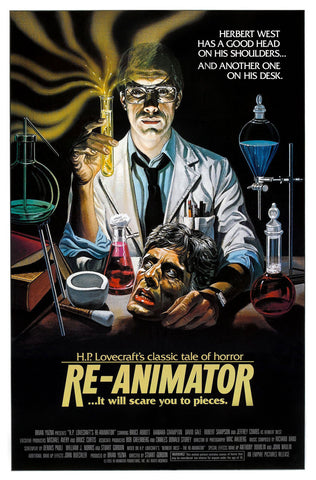 RE-ANIMATOR Movie Poster 1985 H.P. Lovecraft