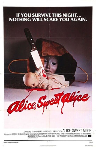 ALICE SWEET ALICE Movie Poster Horror Slasher
