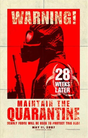 28 WEEKS LATER Movie Poster Horror Zombie