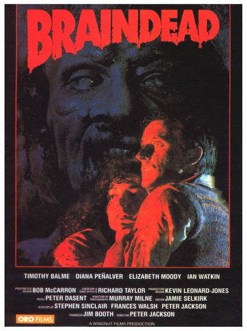 BRAINDEAD aka DEAD ALIVE Movie POSTER Rare Horror Gore Peter Jackson
