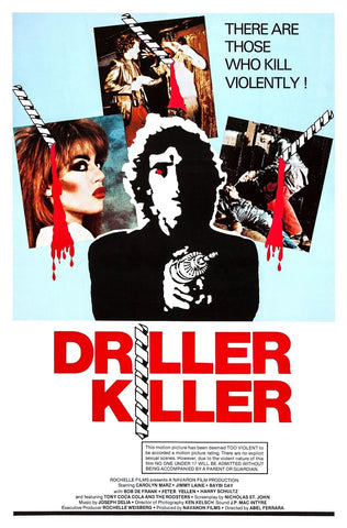 The Driller Killer 1979 Slasher / Cult Movie POSTER