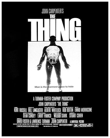 JOHN CARPENTERS THE THING Movie Poster 1982 Kurt Russell Sci-Fi Horror Alien