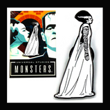 Universal Monsters Bride of Frankenstein Pin BRAND NEW by Han Cholo