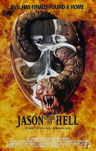JASON GOES TO HELL THE FINAL FRIDAY Movie Poster Horror Friday the 13th 