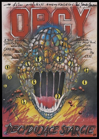 ALIENS Movie Poster Sci Fi - Horror Alien Czech Polish Rare Art