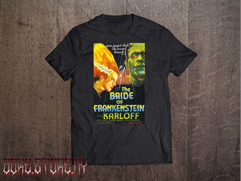 The Bride of Frankenstein (black) Shirt