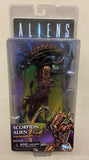 NECA Aliens vs Predator Scorpion Alien Xenomorph Figure Kenner Retro Packaging