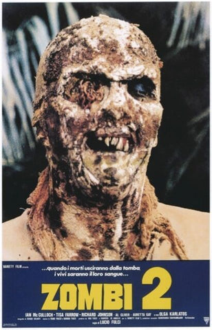 ZOMBIE aka Zombi 2 Movie Poster Horror Cult Dawn of the Dead Lucio Fulci