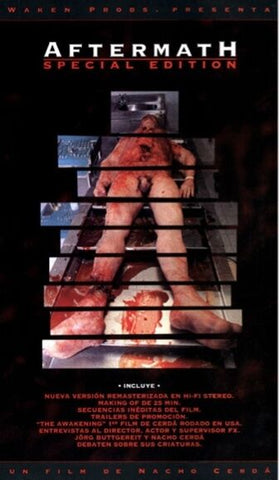 AFTERMATH Movie Poster Horror Gore Nacho Cerda Autopsy Necrophilia VHS RareÂ†