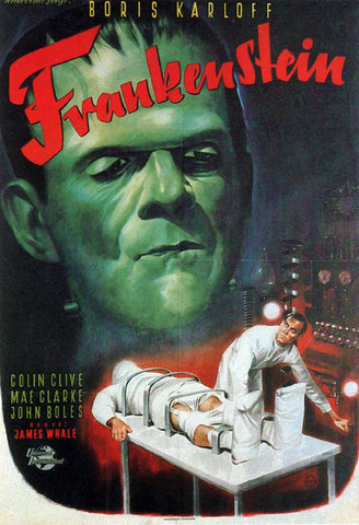 FRANKENSTEIN Movie Poster Horror Vampires Universal Monsters