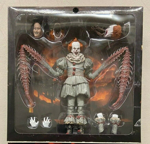 NECA It Next Chapter Pennywise Dancing Clown 7" Figure MIB Ultimate Deluxe Set