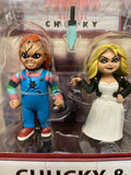 NECA Toony Terrors : Child's Play Bride of : Chucky & Tiffany 2 Pack Figure Set