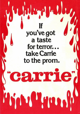 CARRIE Movie Poster 1976 RARE Horror Brian DePalma