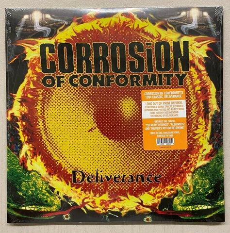 Corrosion of Conformity "Deliverance" Tangerine Colored Vinyl Record Sealed Mint