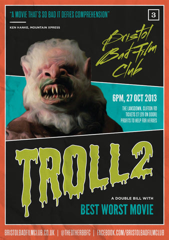 TROLL 2 Movie Poster Rare 80's Horror Nilbog