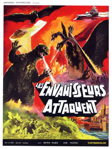 Destroy All Monsters Movie POSTER (1968) Fantasy/Cult