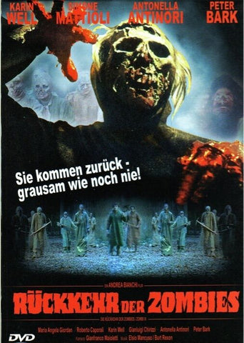 BURIAL GROUND: NIGHTS OF TERROR Movie Poster Horror Gore Italian Zombies Rare