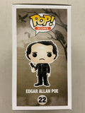 Funko POP! #22 Icons Edgar Allan Poe 2019 BAM Exclusive with Raven MIB