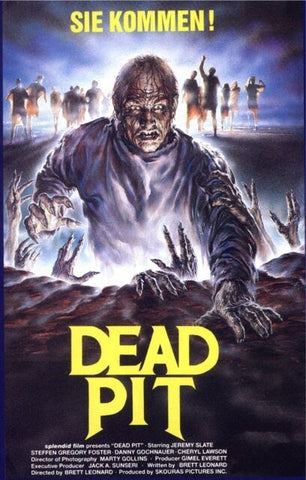 THE DEAD PIT Movie Poster Horror Zombies vhs Rare