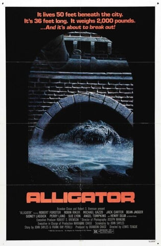 ALLIGATOR Movie Poster Horror 80's VHS Monster Rare