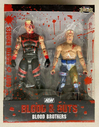 AEW All Elite Wrestling Exclusive Blood Brothers Dustin & Cody Rhodes Figures