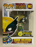 Funko Pop Entertainment Earth Exclusive Marvel Zombie Wolverine Glow in the Dark