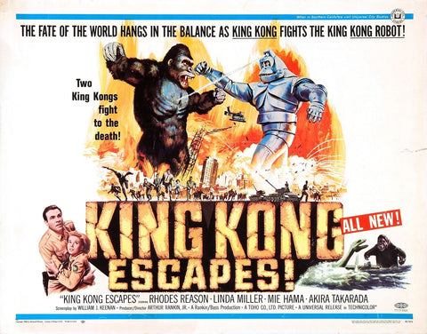 King Kong Escapes Movie POSTER (1967) Fantasy / Action