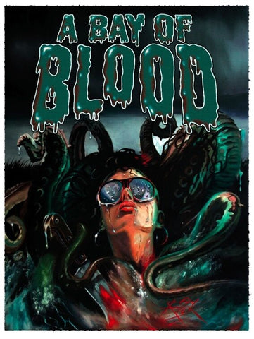 A BAY OF BLOOD Movie Poster Horror Art Slasher vhs Rare Gore