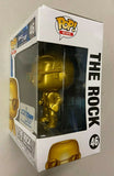 Funko POP! WWE Smackdown Live Gold The Rock #46 (wrestling figure) DAMAGED BOX