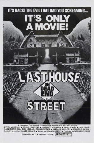 LAST HOUSE ON DEAD END STREET Movie Poster Horror Rare left