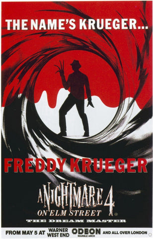 A NIGHTMARE ON ELM STREET 4 DREAM MASTER Movie Poster Horror Freddy Krueger 