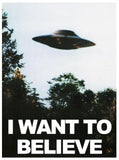 "I Want to Believe" Poster 24x36 inches Mulder's Office RESTOCKED!!!!