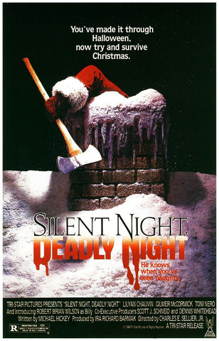 SILENT NIGHT DEADLY NIGHT Movie Poster Christmas Horror Slasher